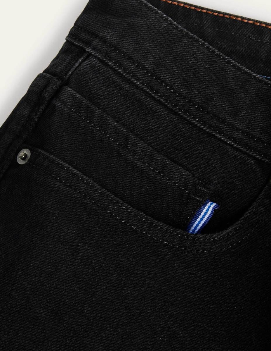 облекло Boden дънки с прав крак черен деним мъже LL683591