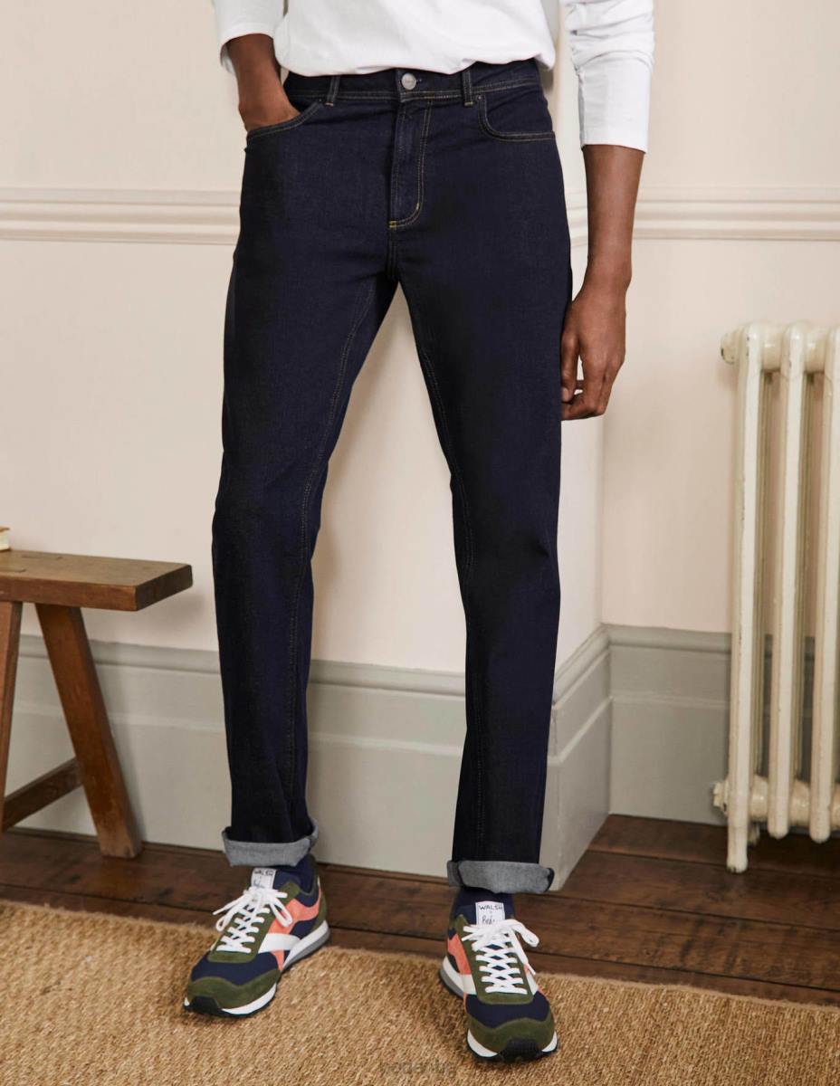 облекло Boden дънки с прав крак тъмно изплакване мъже LL683599