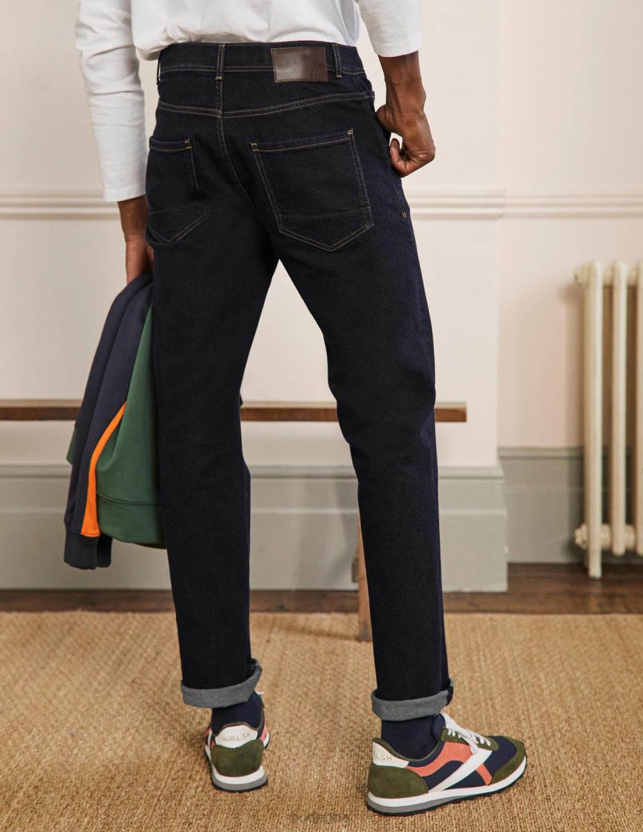 облекло Boden дънки с прав крак тъмно изплакване мъже LL683599