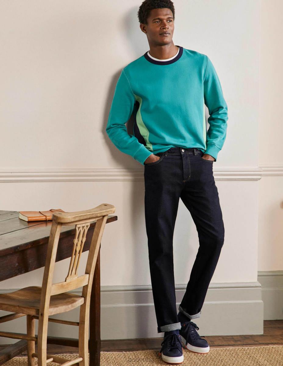 облекло Boden тънки дънки тъмен изплакнат деним мъже LL683612