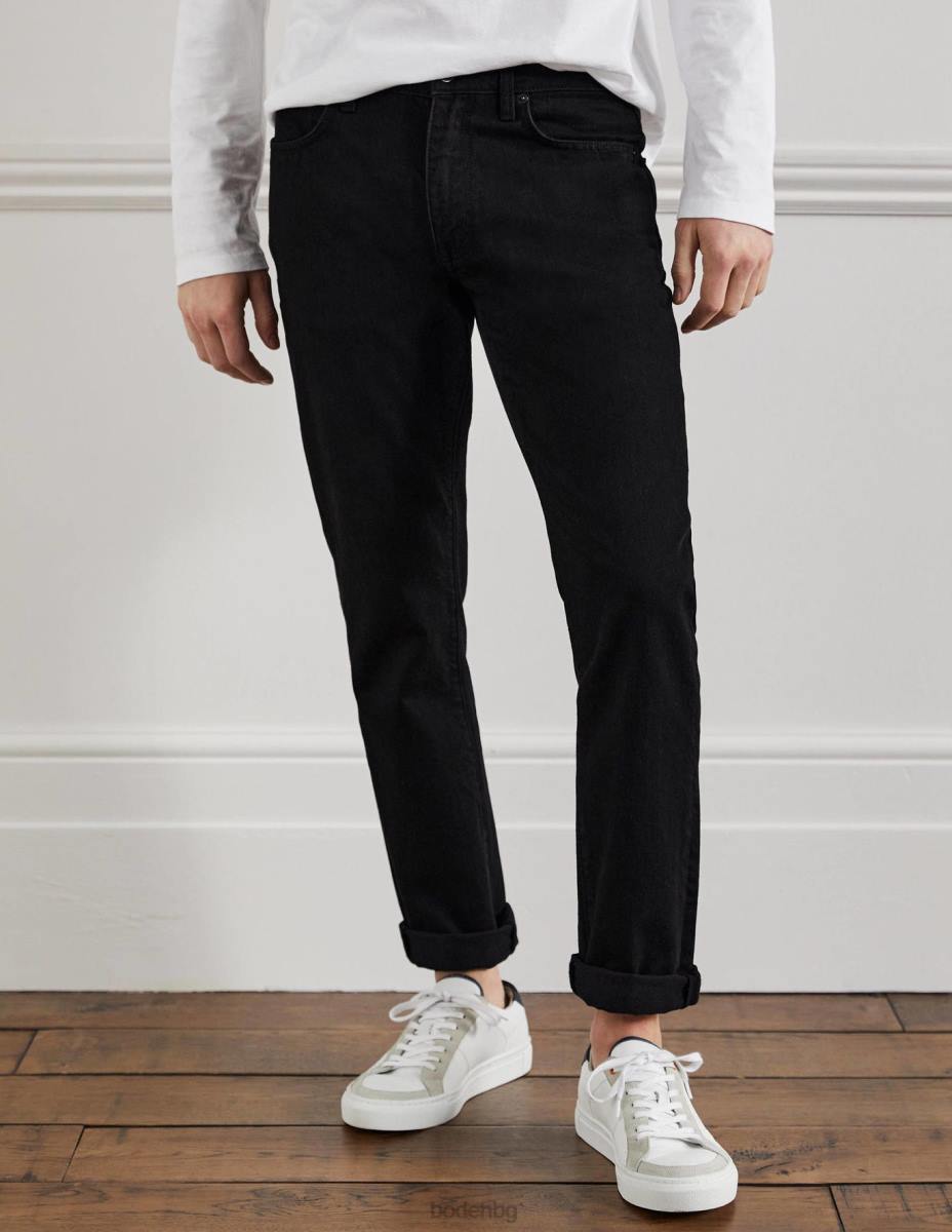 облекло Boden тънки дънки черен деним мъже LL683616