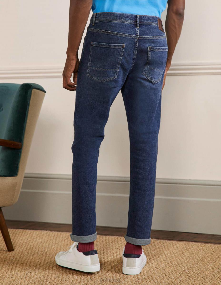 облекло Boden тънки дънки деним със средно изплакване мъже LL683618