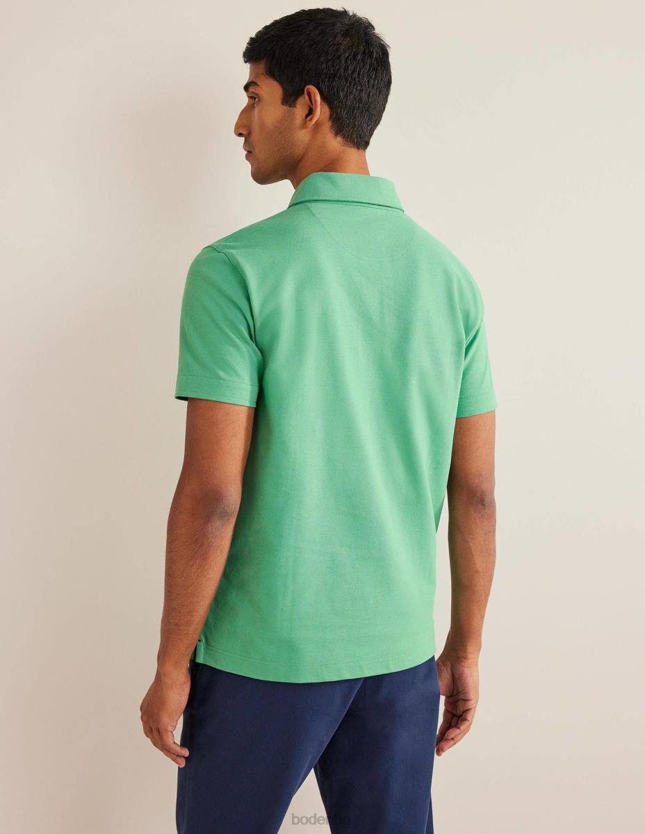 облекло Boden прилепнало пике поло мека зелена мента мъже LL683514