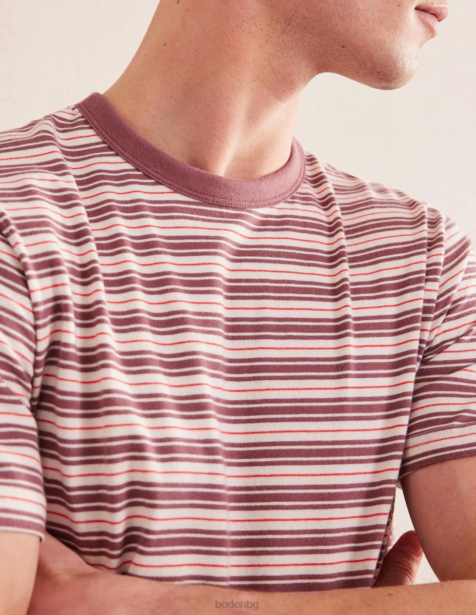 облекло Boden прилепнала класическа тениска ренесансова роза/корал мъже LL683520