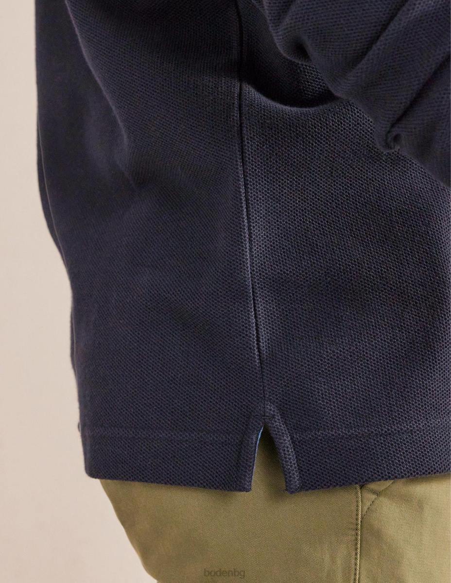 облекло Boden спокойно поло с дълъг ръкав военноморски флот мъже LL683527