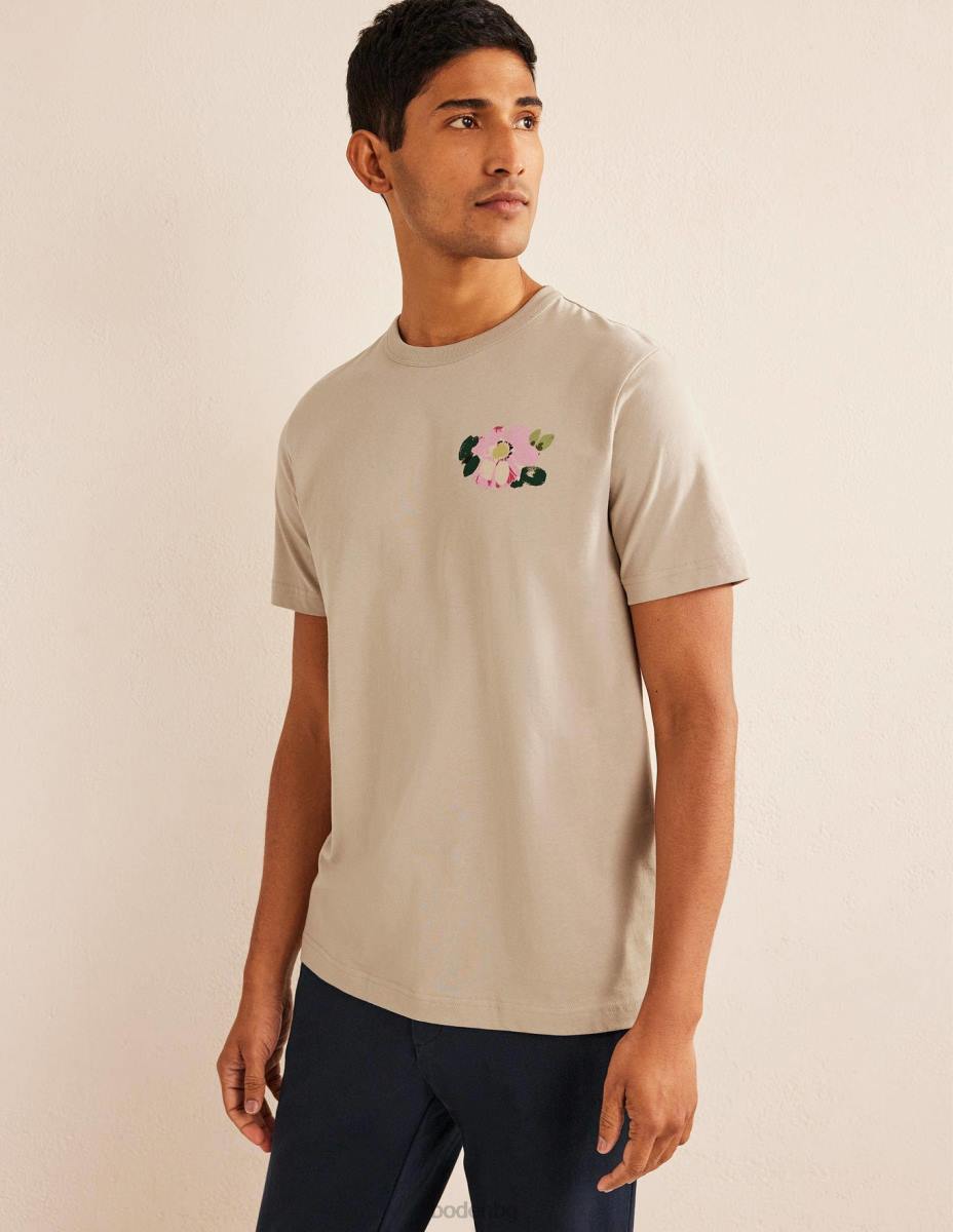 облекло Boden графична тениска каменни цветя мъже LL683529