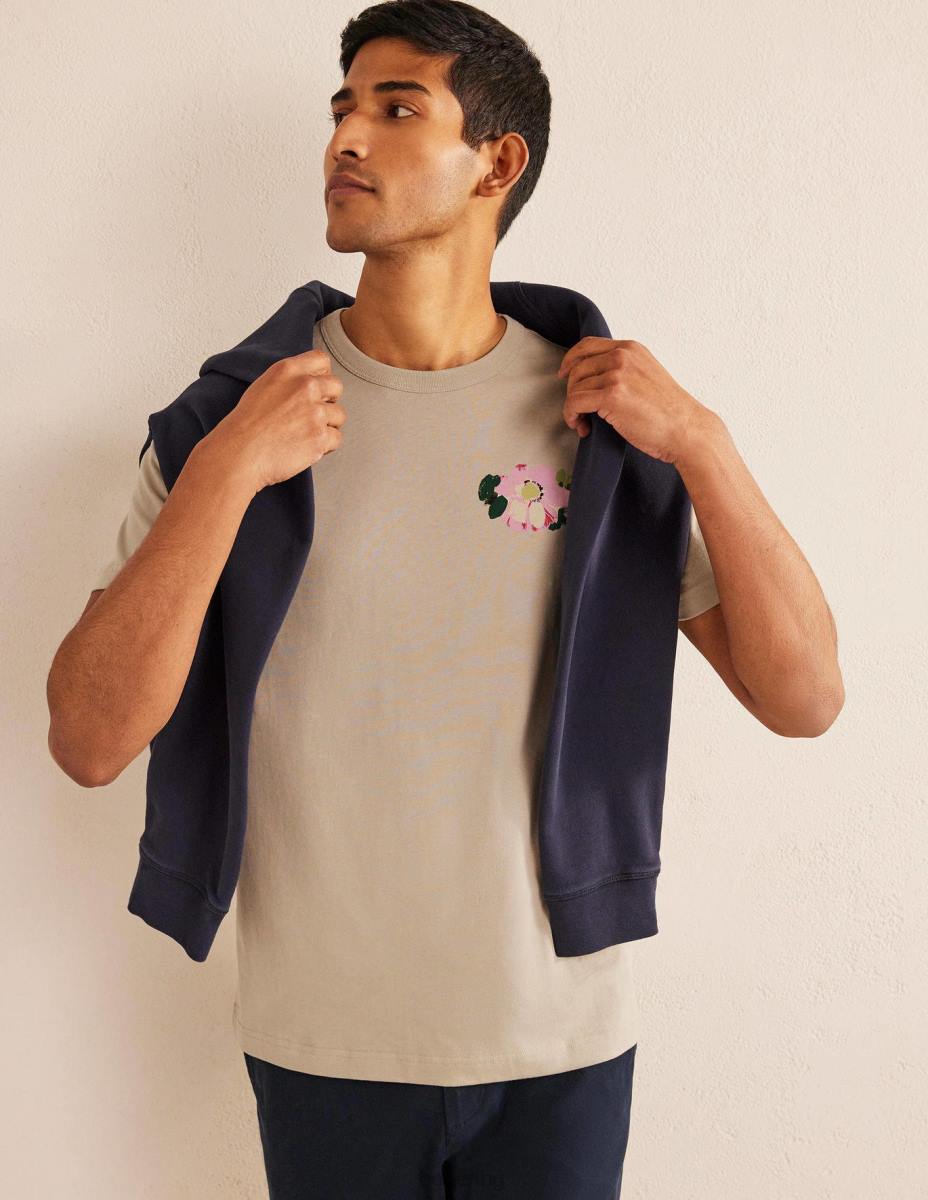 облекло Boden графична тениска каменни цветя мъже LL683529