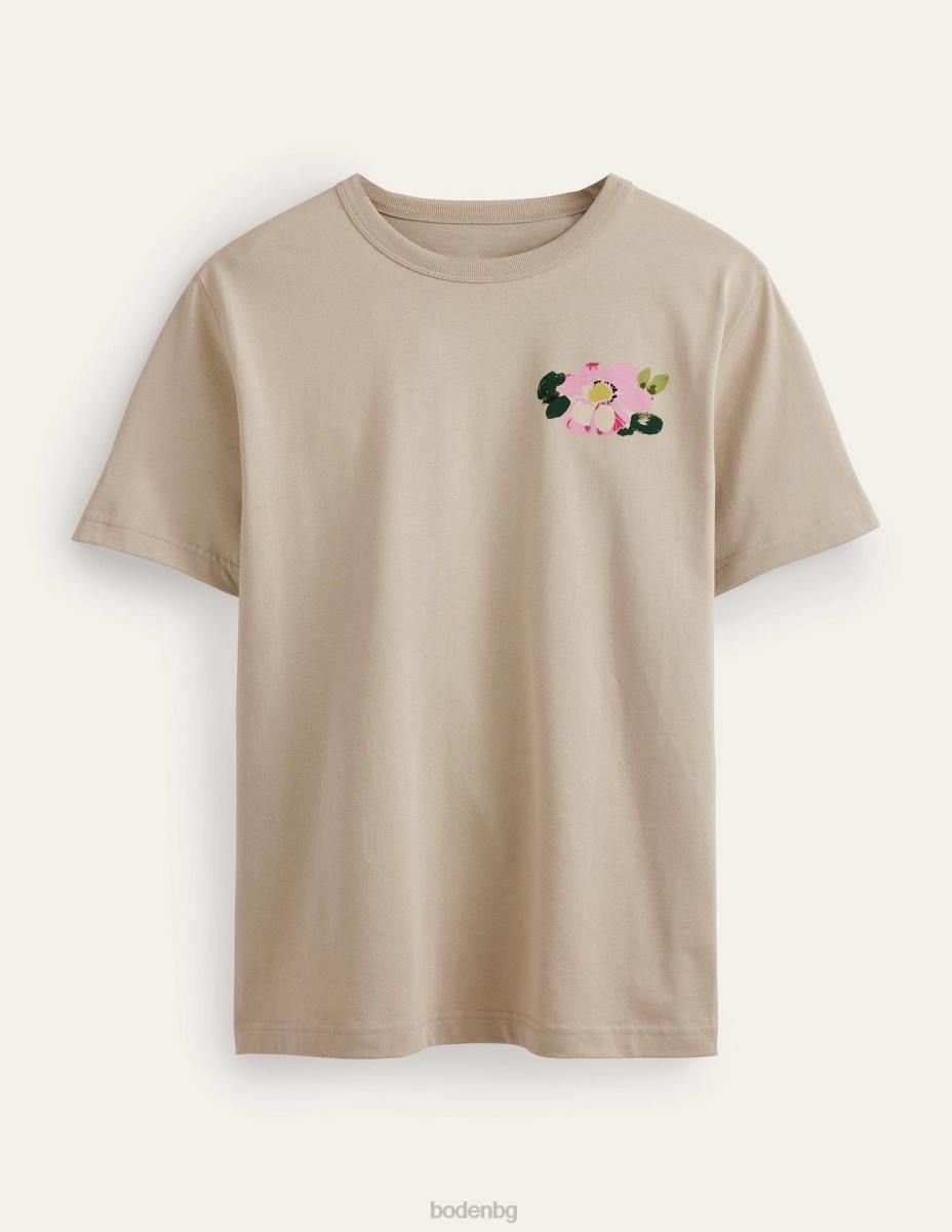 облекло Boden графична тениска каменни цветя мъже LL683529