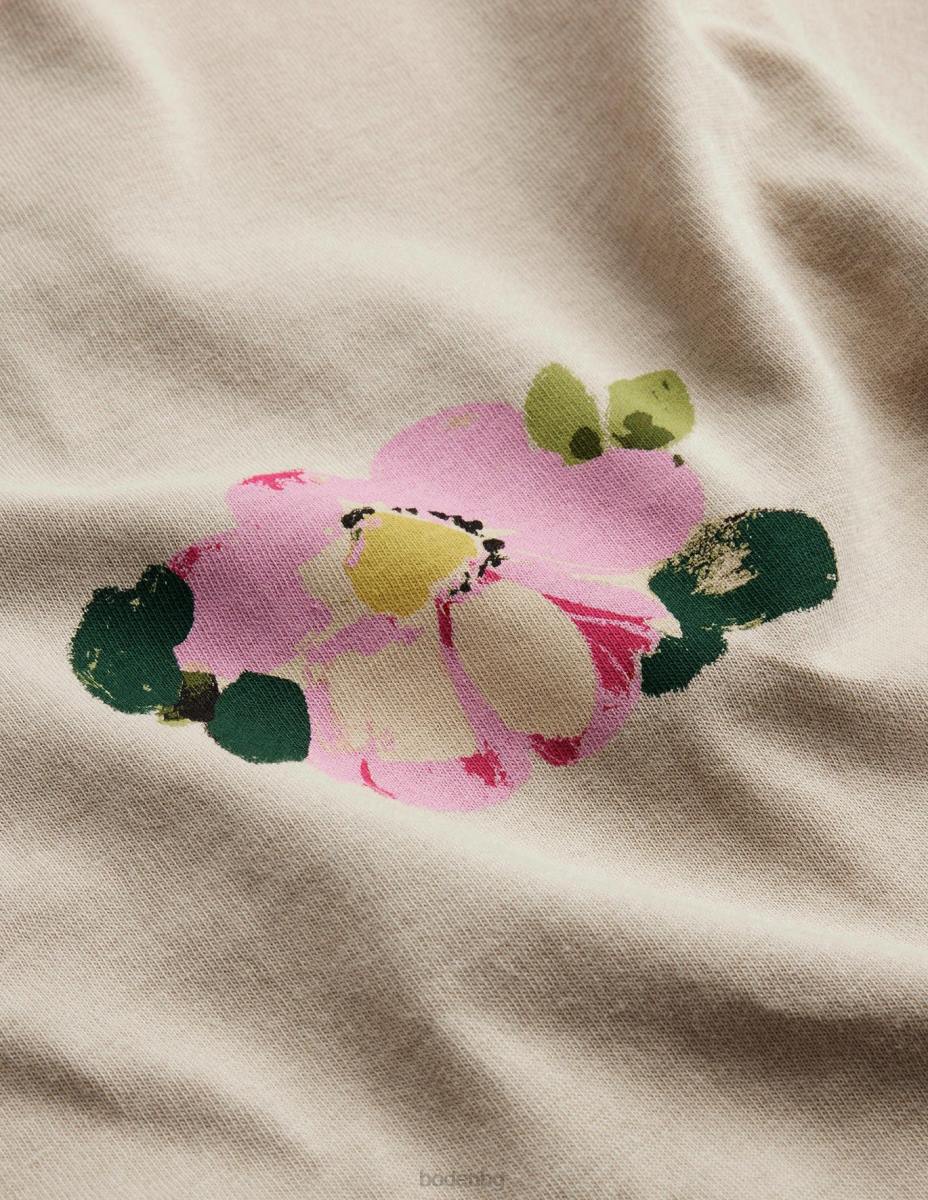 облекло Boden графична тениска каменни цветя мъже LL683529