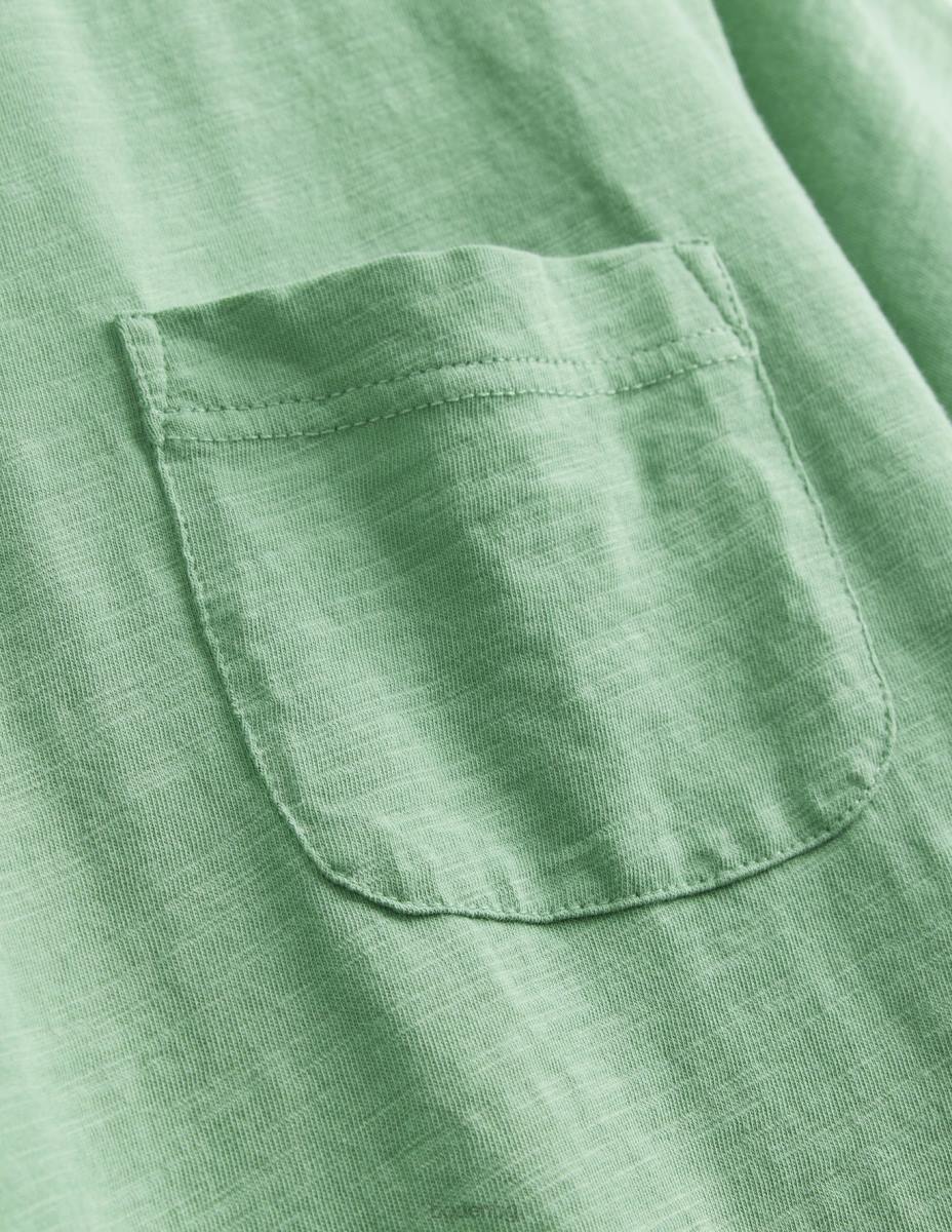 облекло Boden изпрана тениска мека зелена мента мъже LL683615