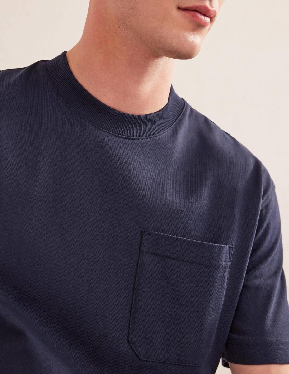 облекло Boden спокойна тениска с къс ръкав военноморски флот мъже LL683636