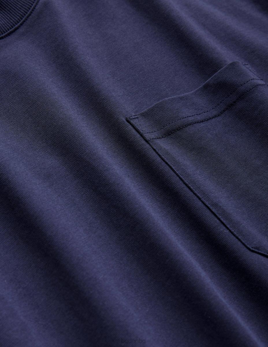 облекло Boden спокойна тениска с къс ръкав военноморски флот мъже LL683636