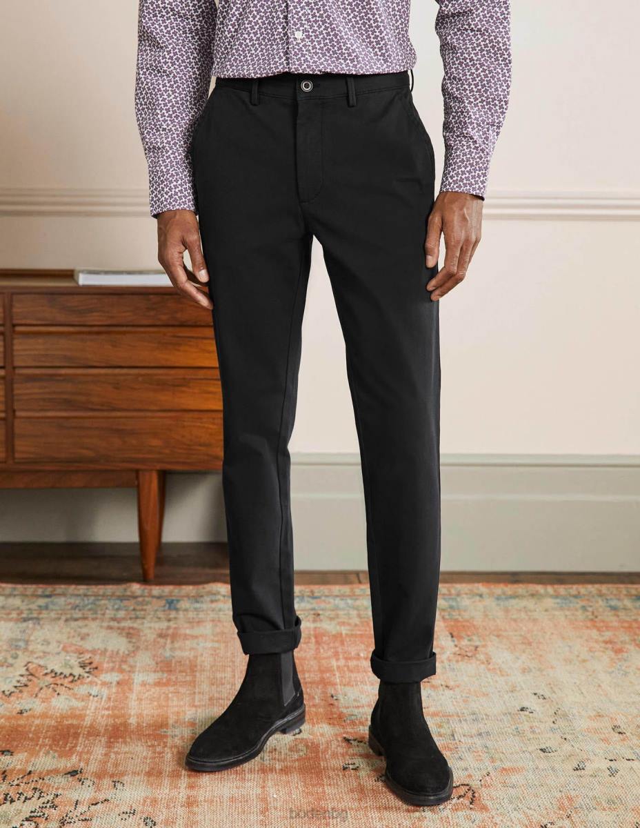 облекло Boden панталони с тънки крака черен мъже LL683602