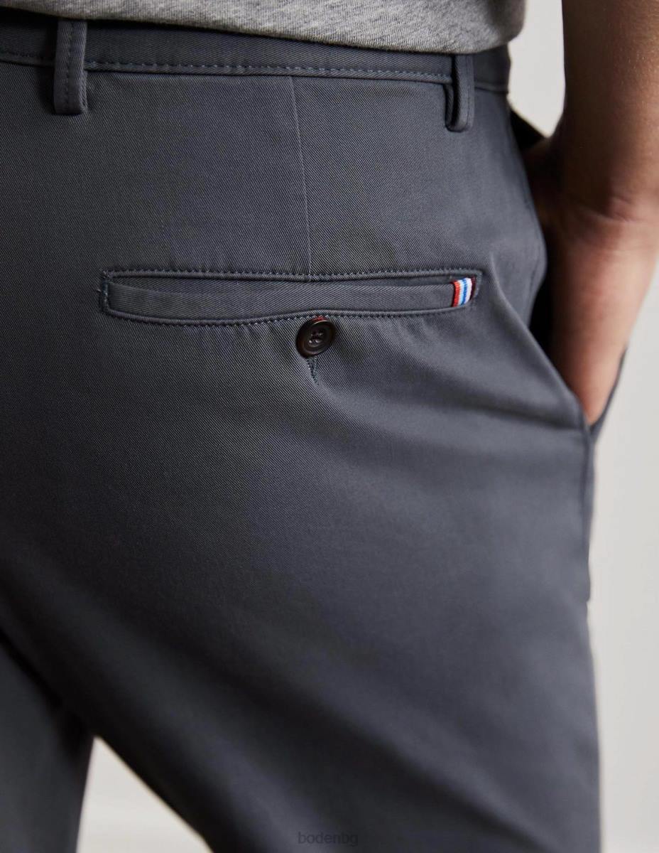 облекло Boden панталони с тънки крака лондонско сиво мъже LL683614