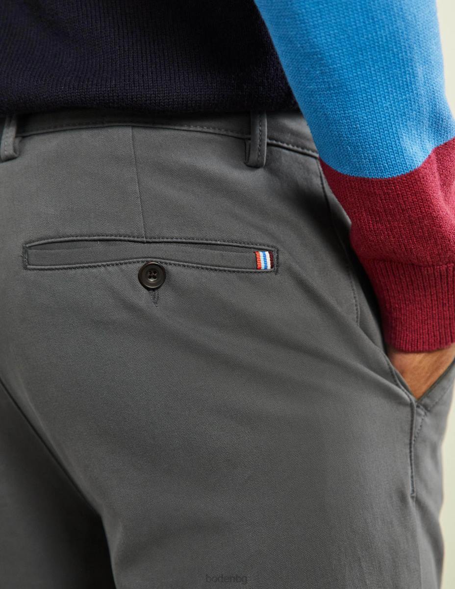 облекло Boden панталони с тънки крака лондонско сиво мъже LL683614