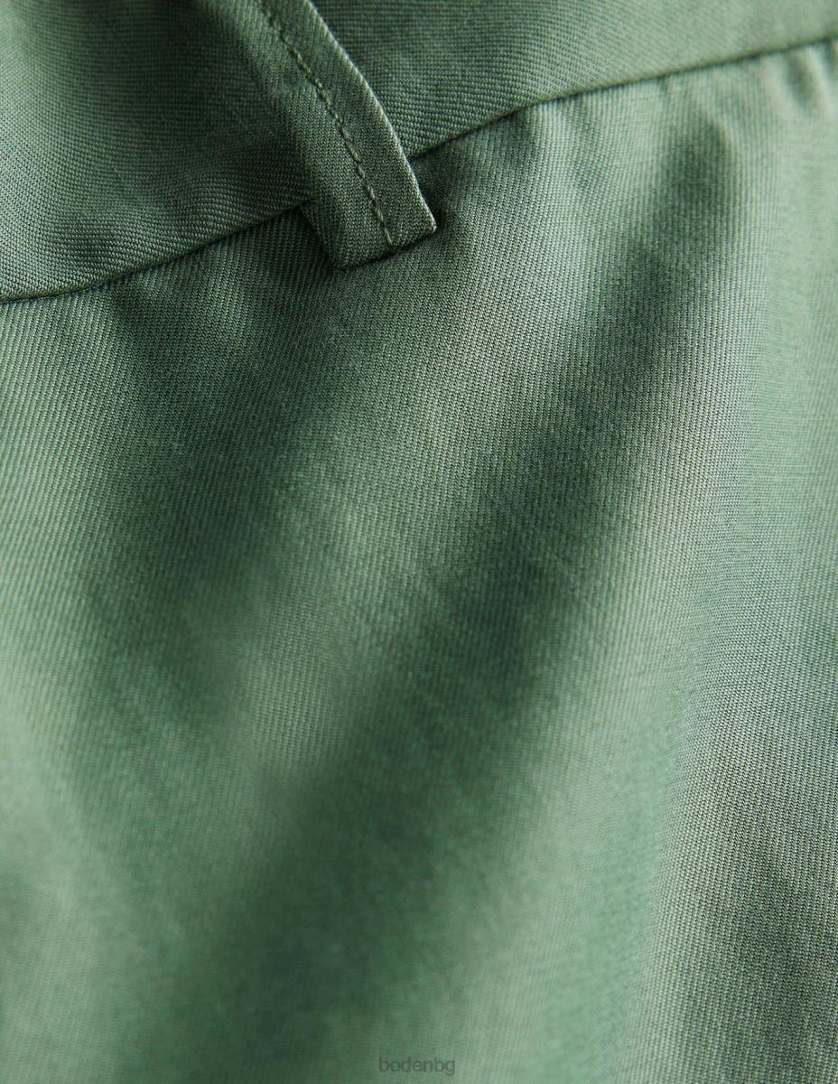 облекло Boden изпран елегантен панталон алигаторово зелено мъже LL683623