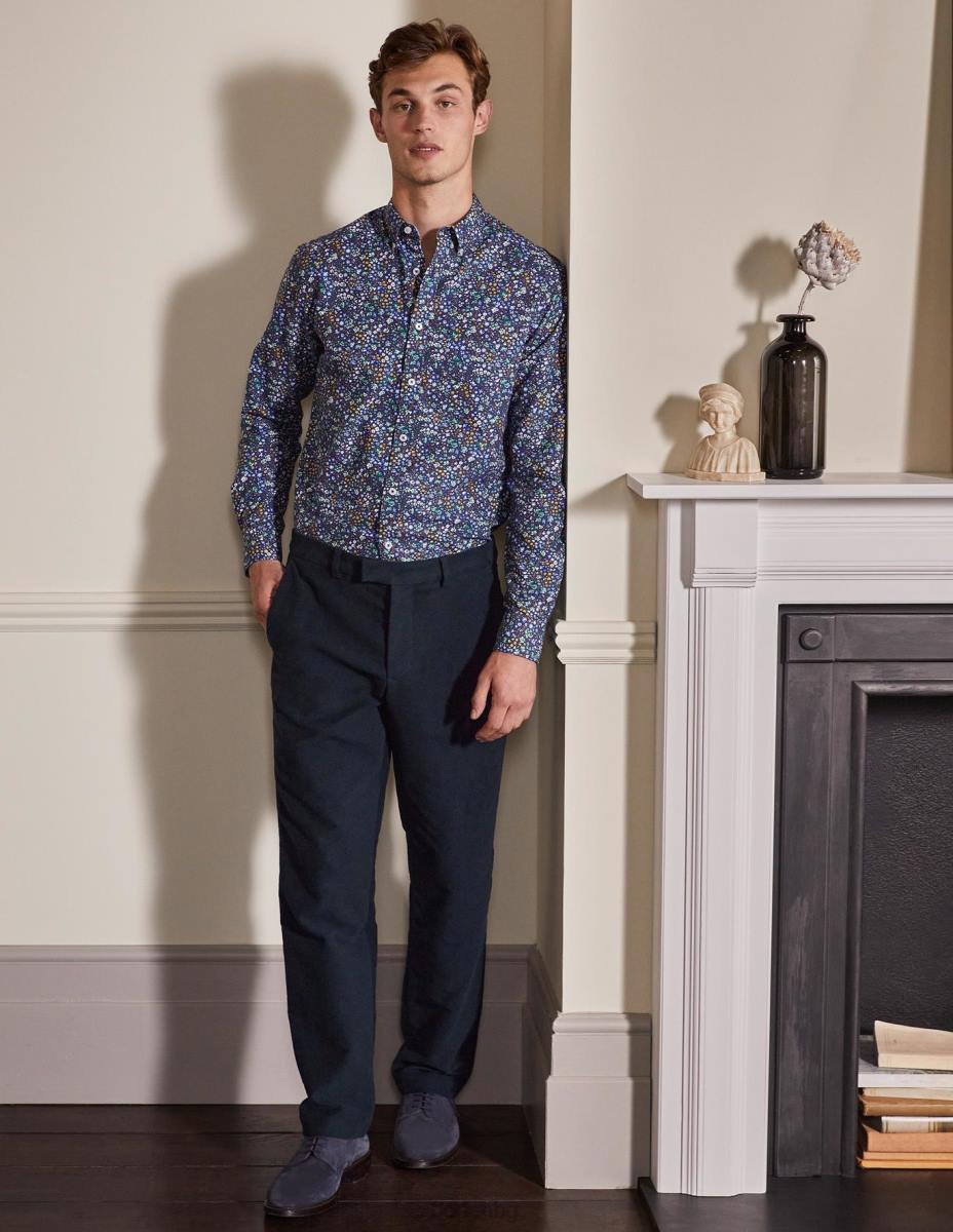 облекло Boden панталони от къртича кожа lothbury военноморски флот мъже LL683608