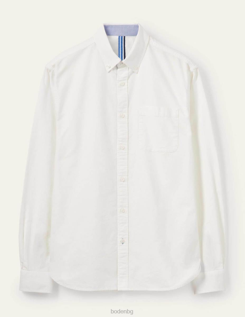 облекло Boden тънка оксфордска риза бяло мъже LL683518