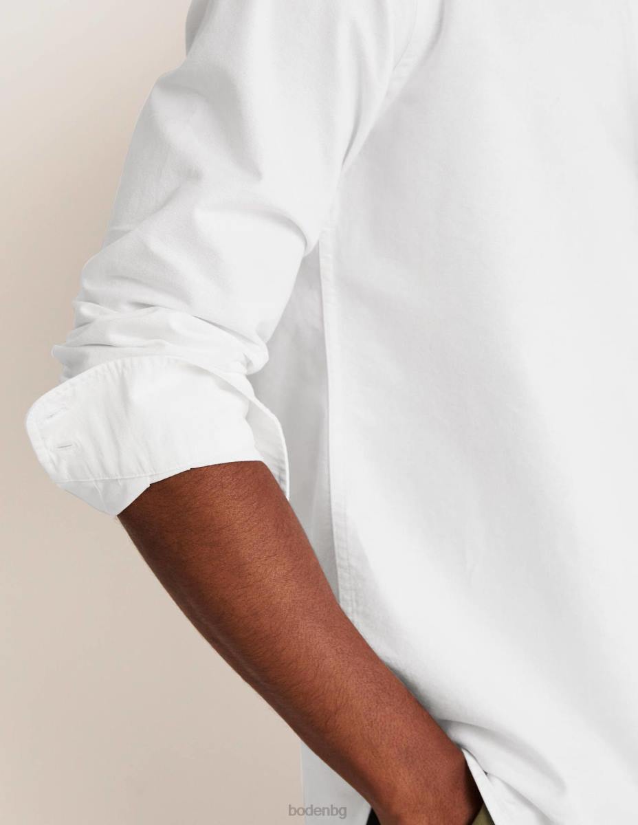 облекло Boden тънка риза с копчета бяло мъже LL683569