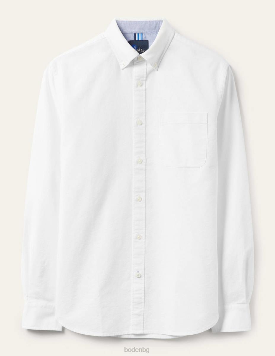 облекло Boden тънка риза с копчета бяло мъже LL683569