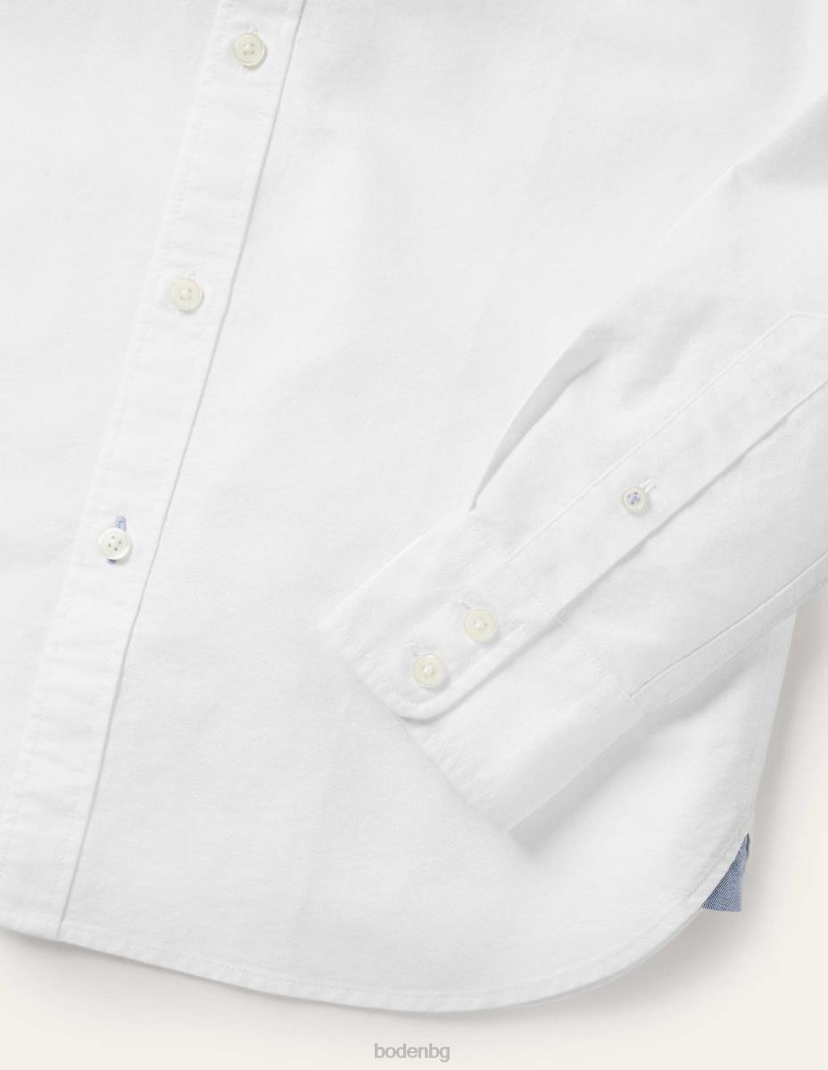облекло Boden тънка риза с копчета бяло мъже LL683569