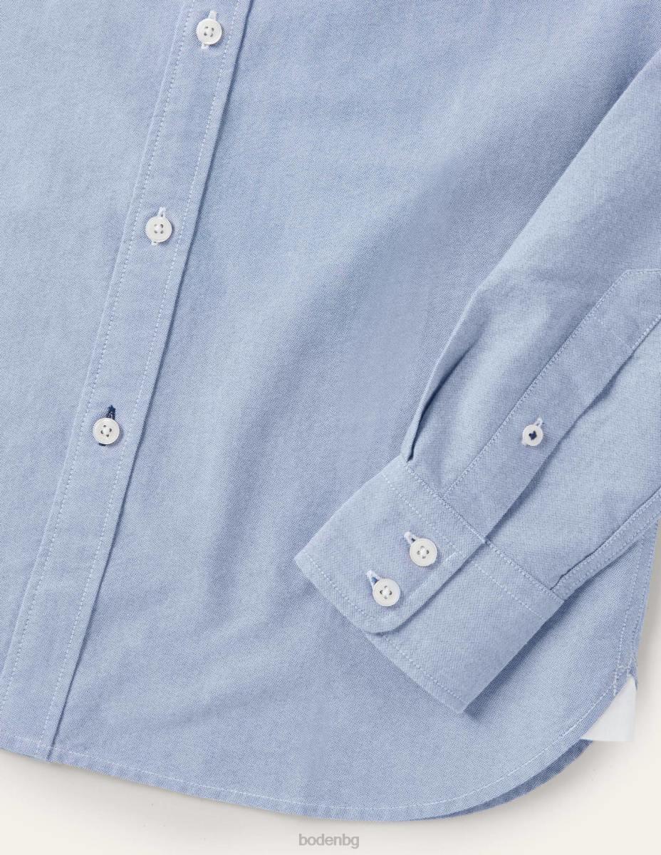 облекло Boden тънка риза с копчета оксфорд синьо мъже LL683603