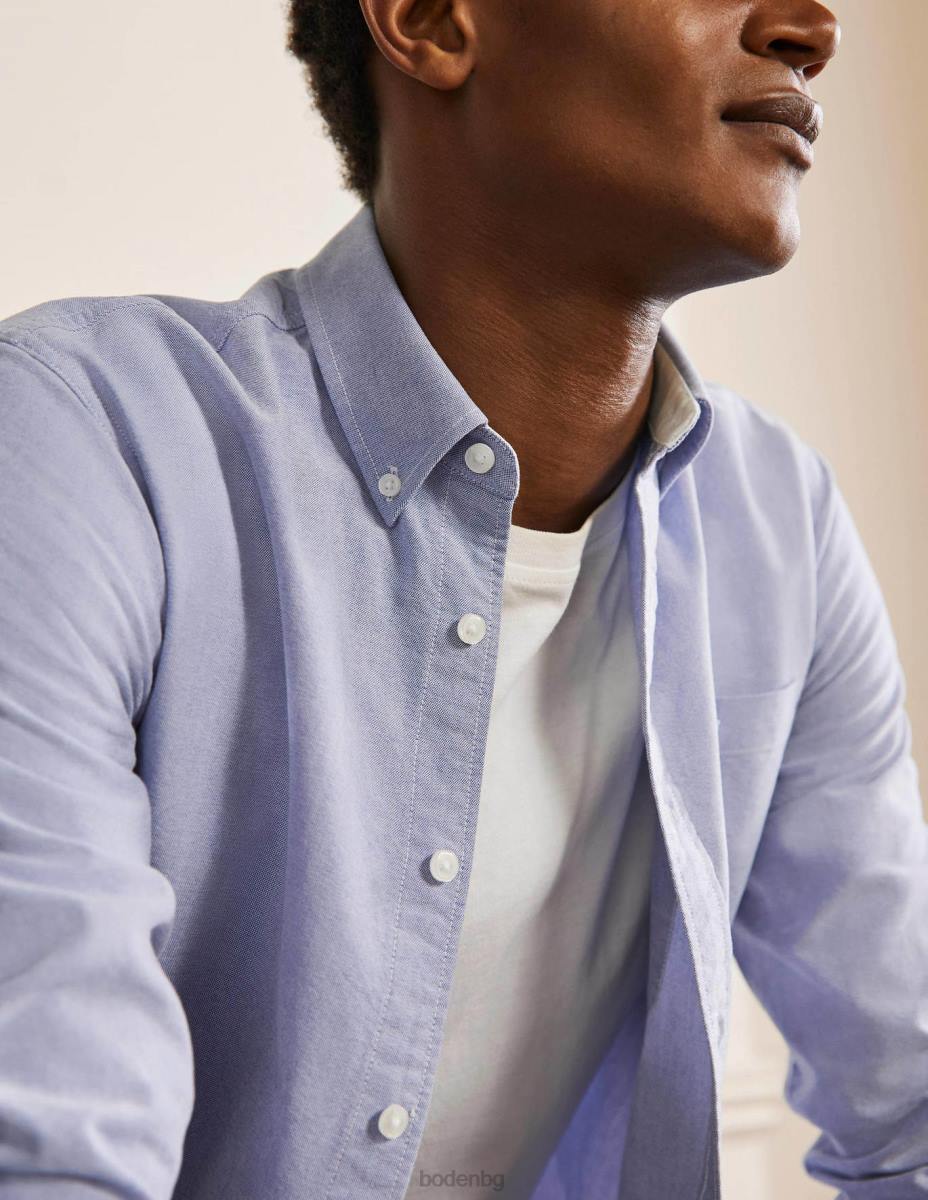 облекло Boden тънка оксфордска риза син мъже LL683630