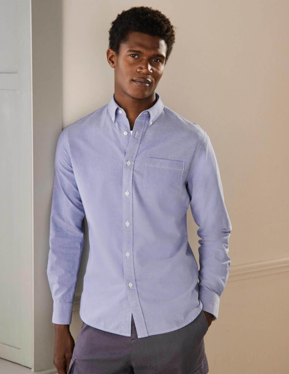 облекло Boden тънка оксфордска риза син мъже LL683630