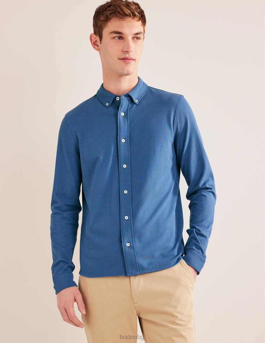 облекло Boden лека пике риза истински флот мъже LL683631