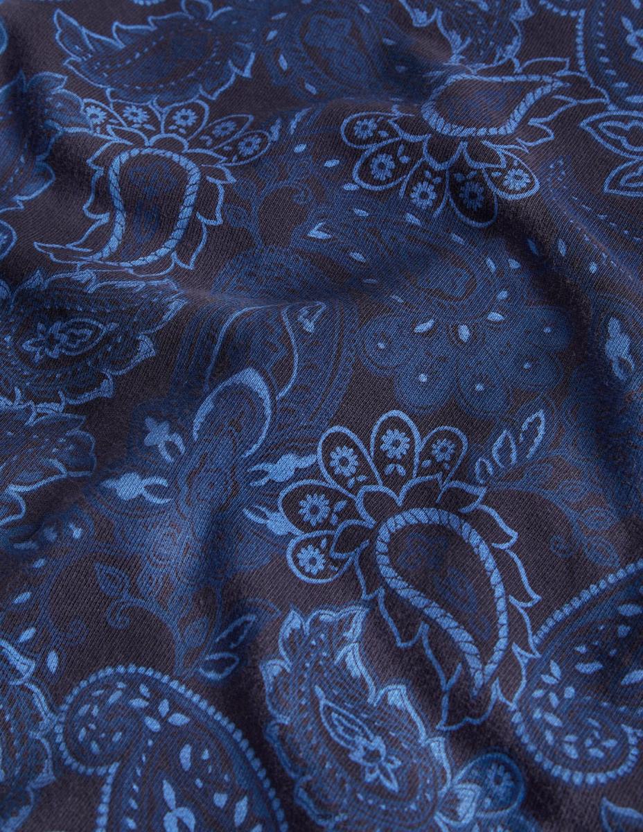 облекло Boden суичър с щампа син пейсли мъже LL683574