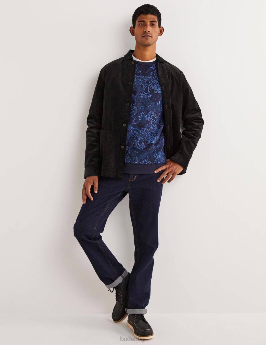 облекло Boden суичър с щампа син пейсли мъже LL683574