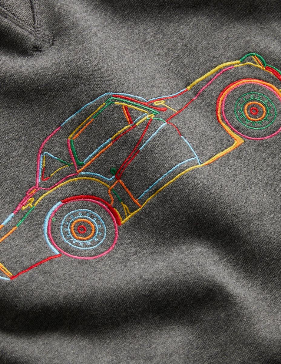 облекло Boden супер мек суичър въглен мергел/кола мъже LL683593