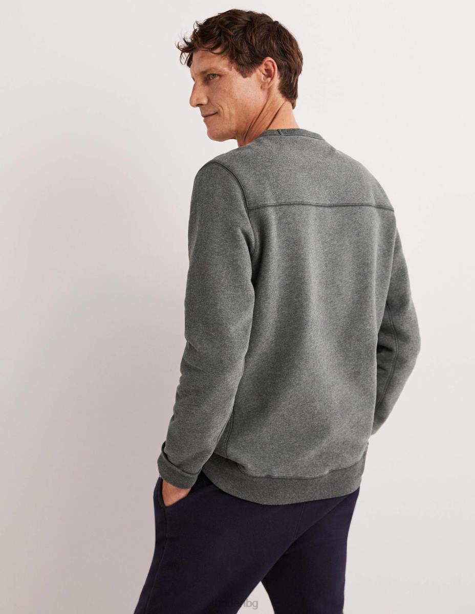 облекло Boden супер мек суичър въглен мергел/кола мъже LL683593