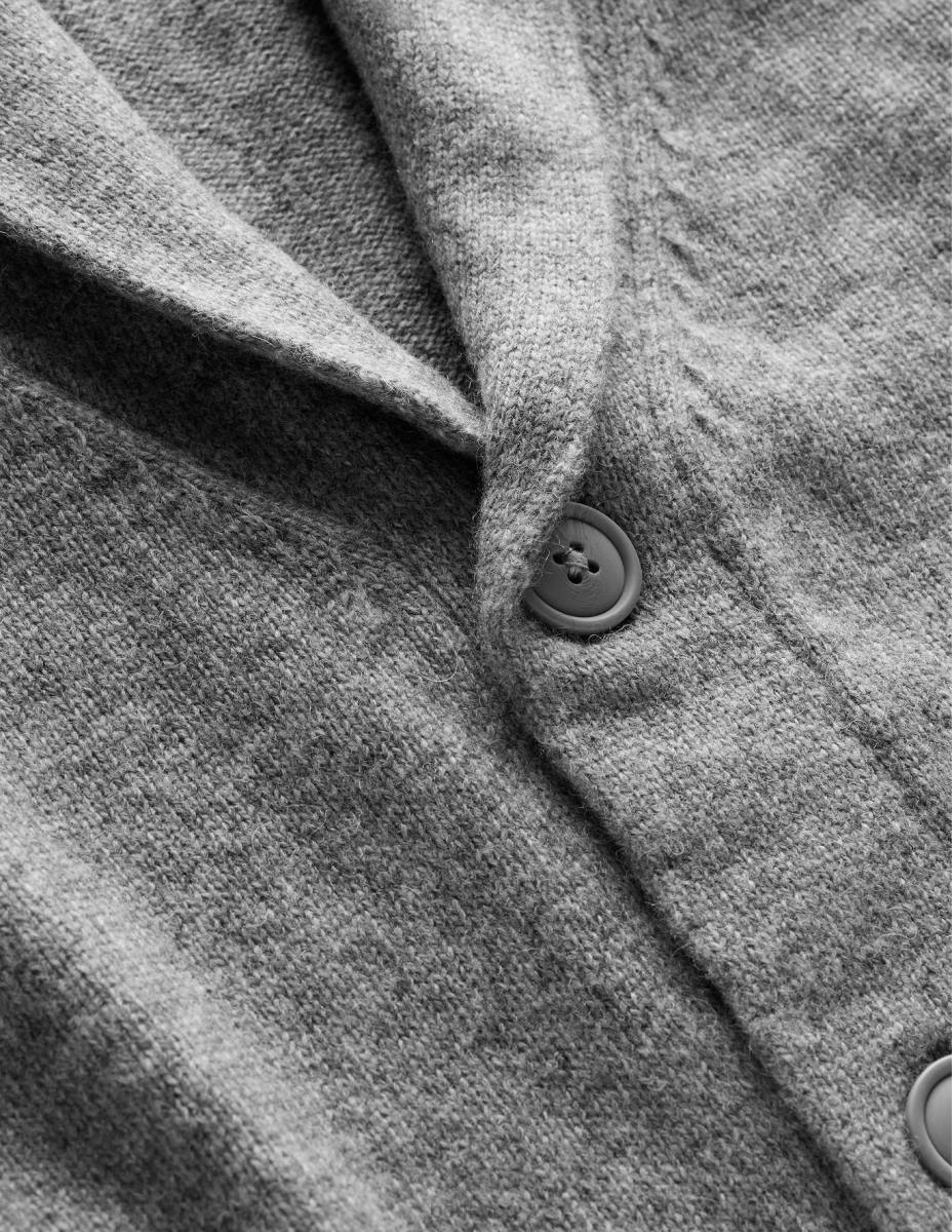 облекло Boden шал яка жилетка светлосив меланж мъже LL683509