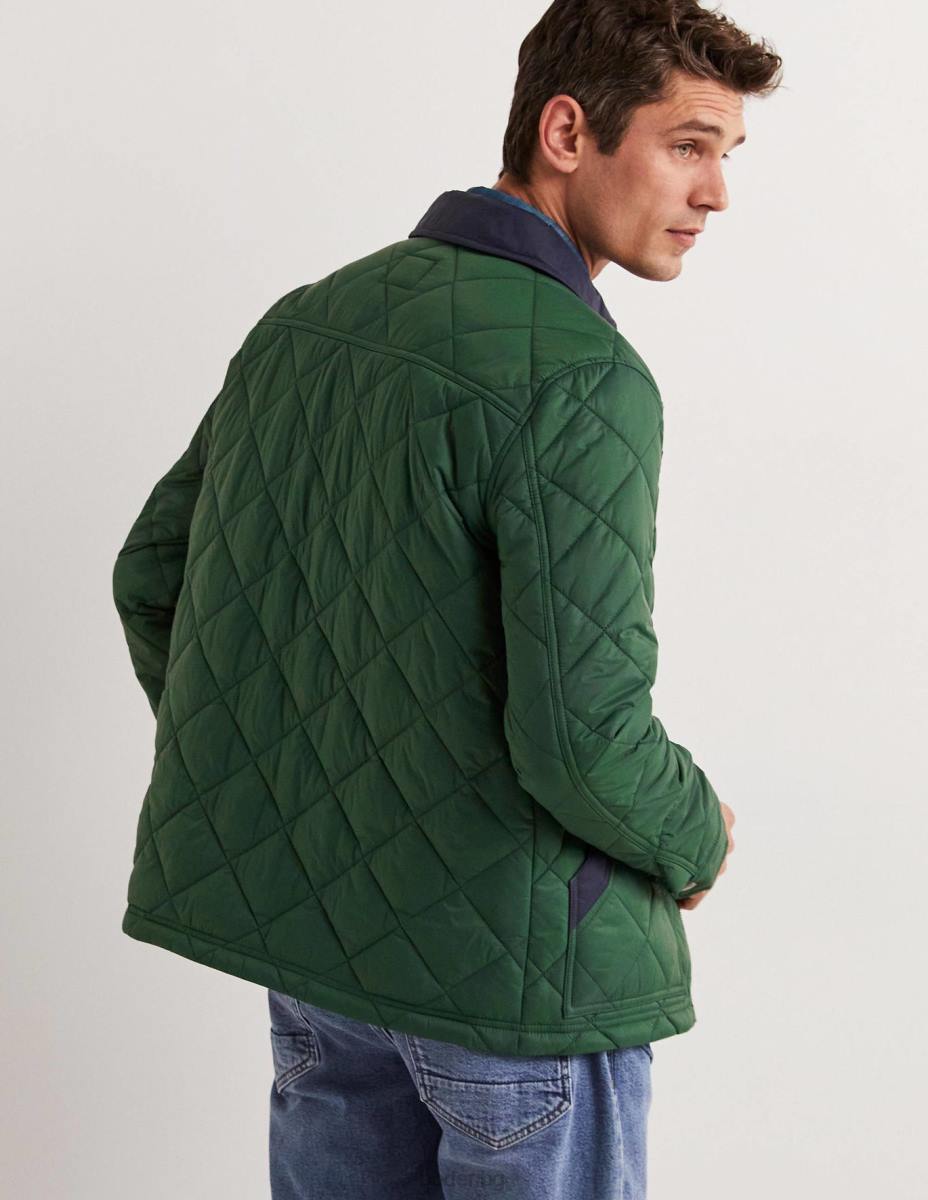 облекло Boden късо ватирано яке алигаторово зелено мъже LL683582