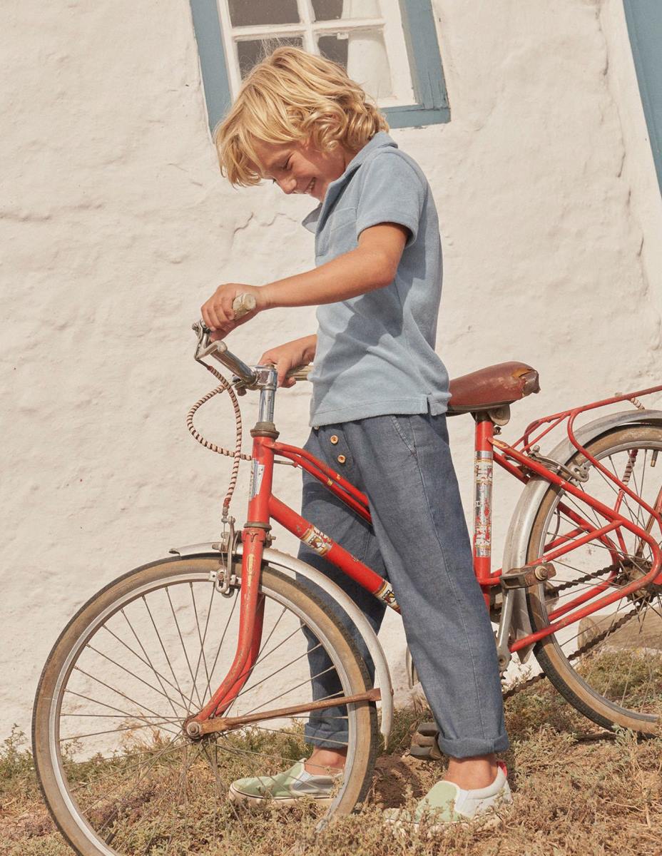 облекло Boden хавлиено поло камъче синьо момчета LL68871