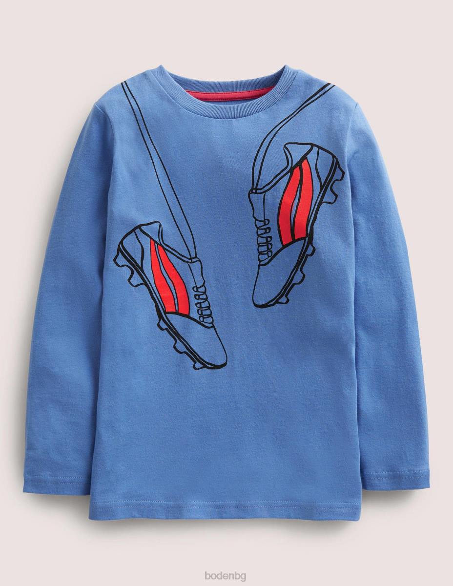 облекло Boden футболна тениска Елизабетски син футбол момчета LL68844