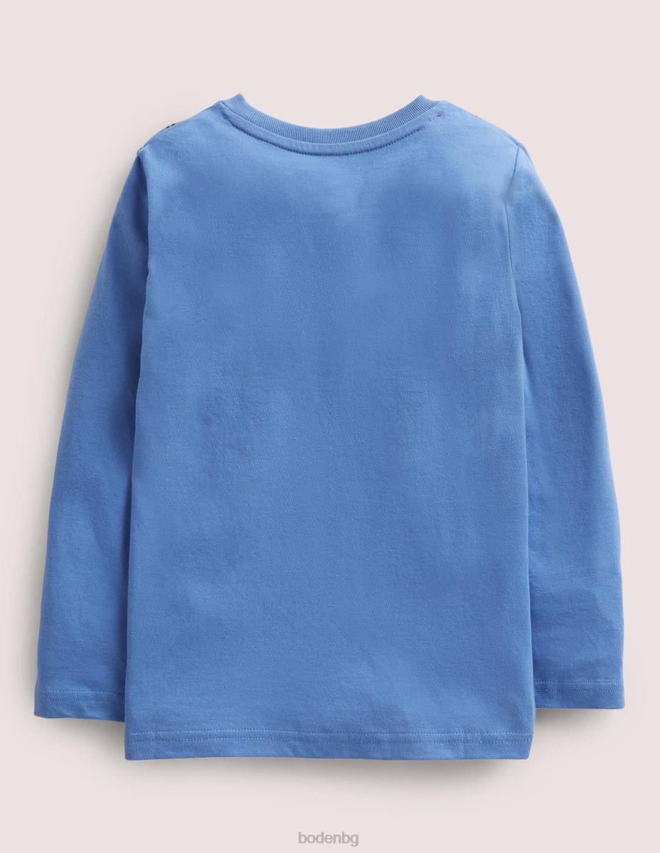 облекло Boden футболна тениска Елизабетски син футбол момчета LL68844