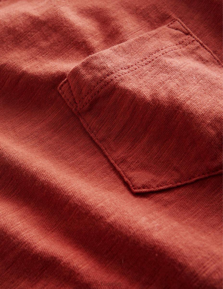 облекло Boden изпрана тениска печен кестен момчета LL68857