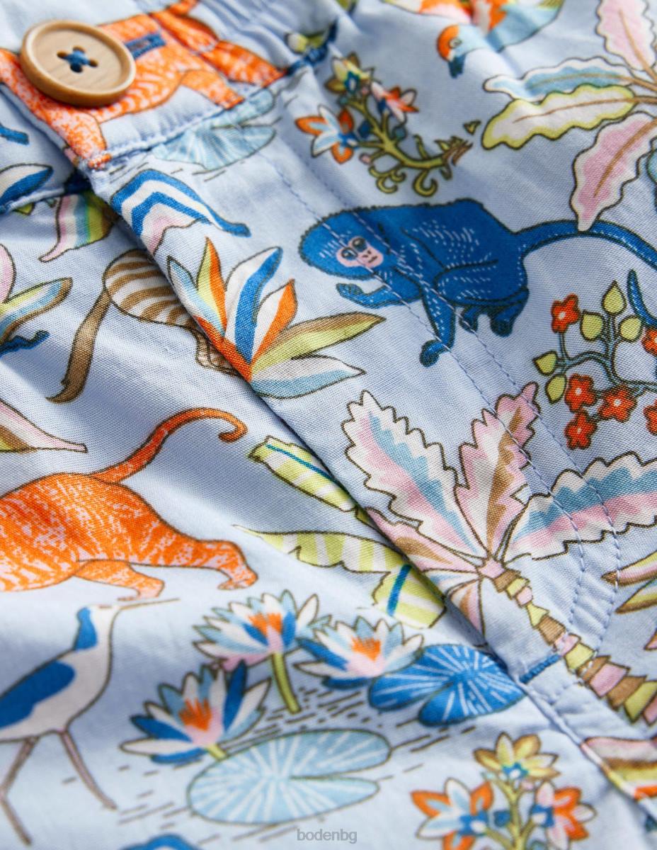 облекло Boden интелигентни къси панталони сърф тропическа градина момчета LL68876