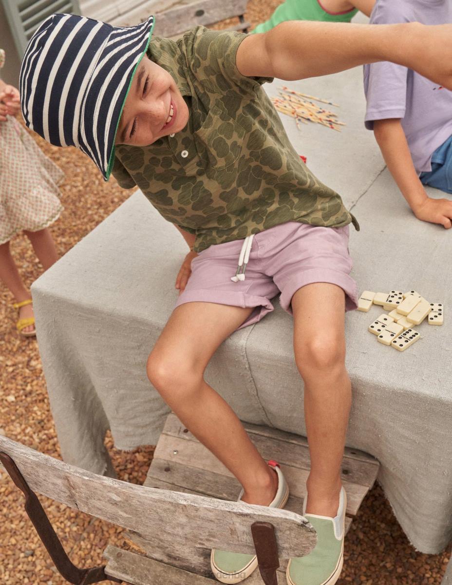 облекло Boden къси панталони с шнур опушена лавандула момчета LL68880