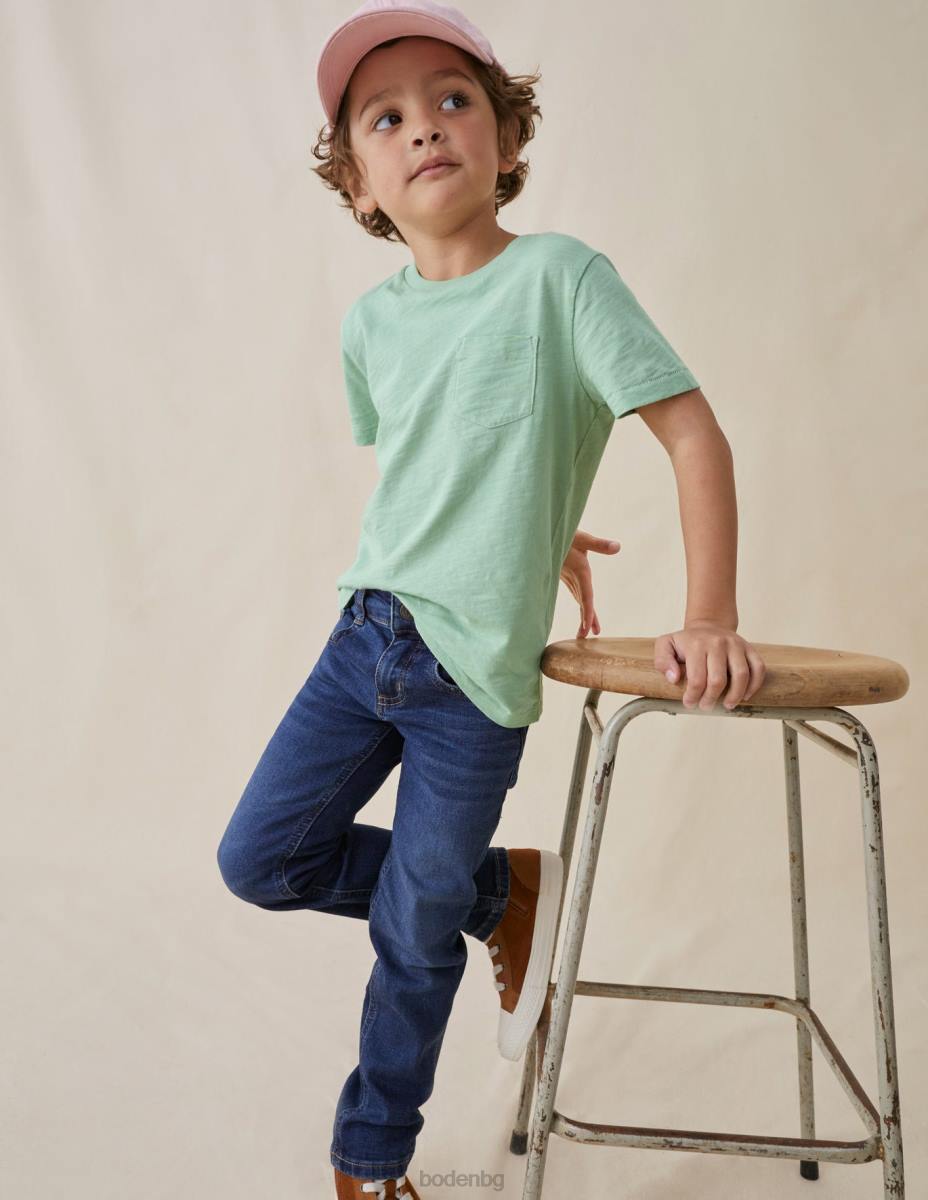 облекло Boden тъмни винтидж дънки с прилепнали крака тъмна реколта момчета LL68901