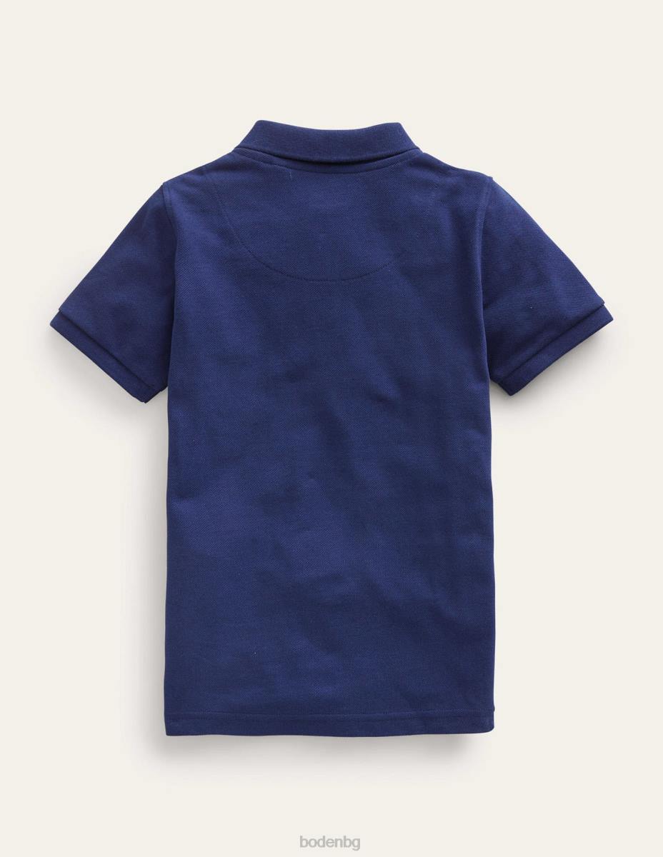 облекло Boden пике поло тениска колеж флот момчета LL68893