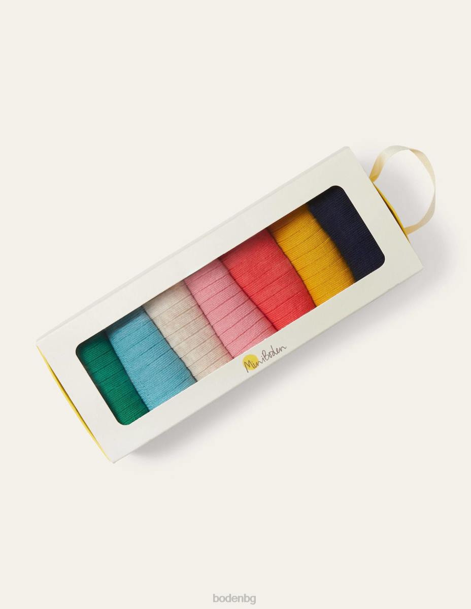 аксесоар Boden оребрени чорапи 7 бр мулти момичета LL68839