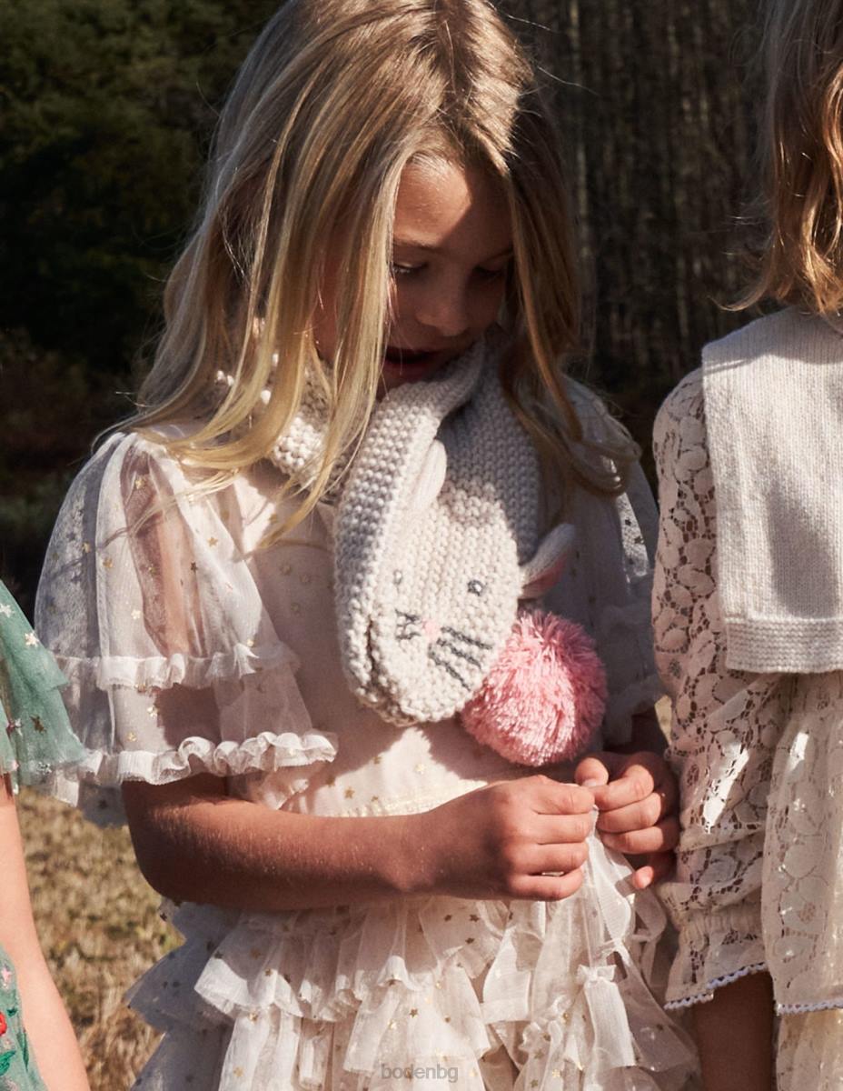 аксесоар Boden новост шал зайче от слонова кост момичета LL682728