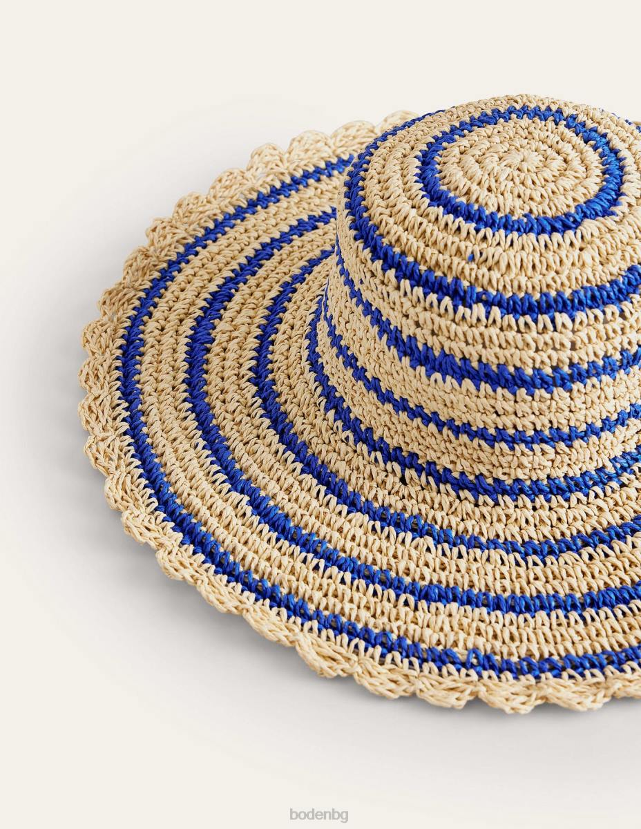 аксесоар Boden усукана сламена шапка естествено момичета LL682717