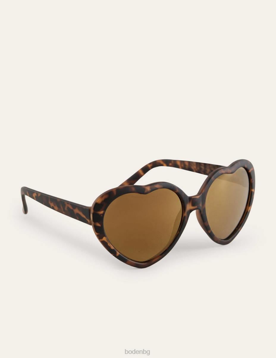 аксесоар Boden слънчеви очила костенурка кафяво сърце момичета LL682651