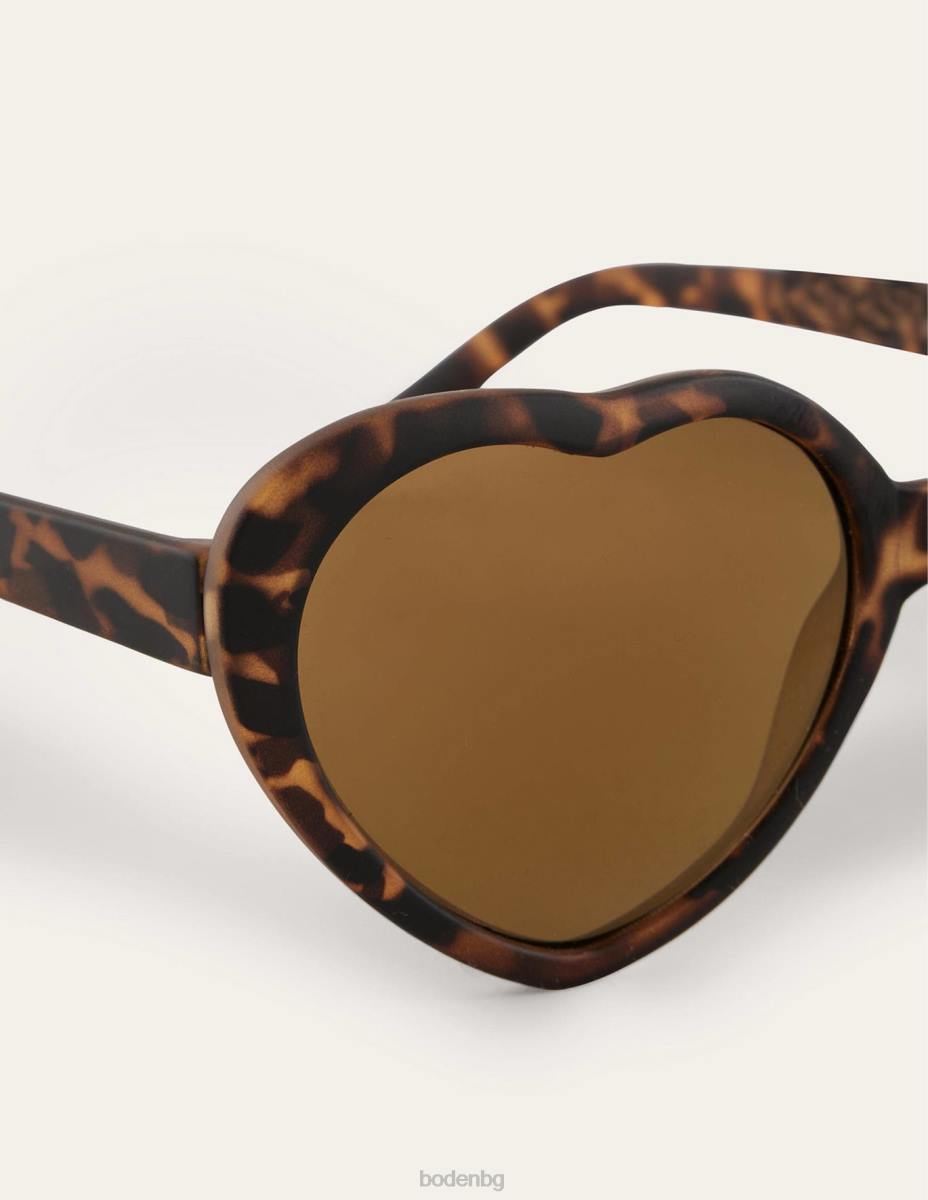 аксесоар Boden слънчеви очила костенурка кафяво сърце момичета LL682651