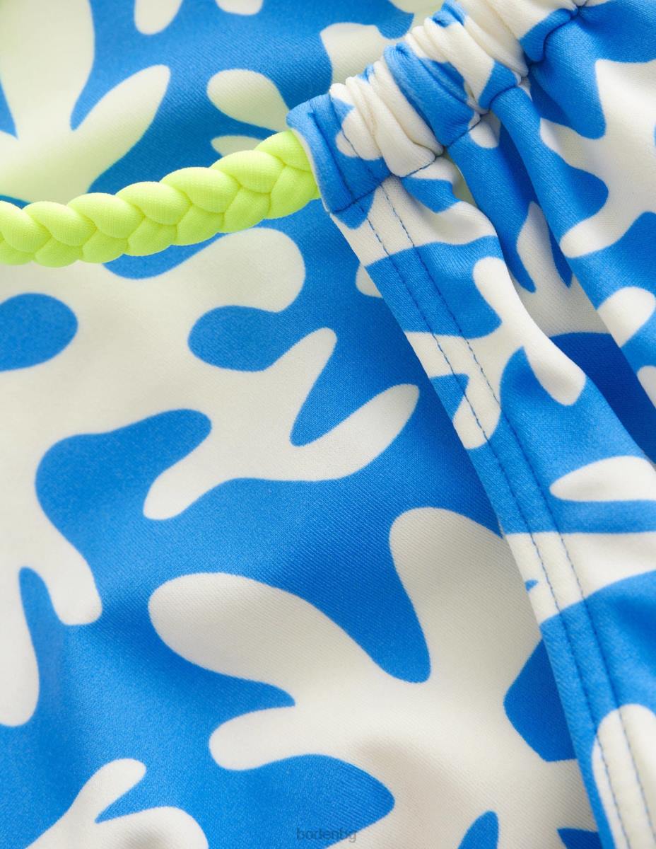 облекло Boden бикини с примка назад мароканско синьо момичета LL682627