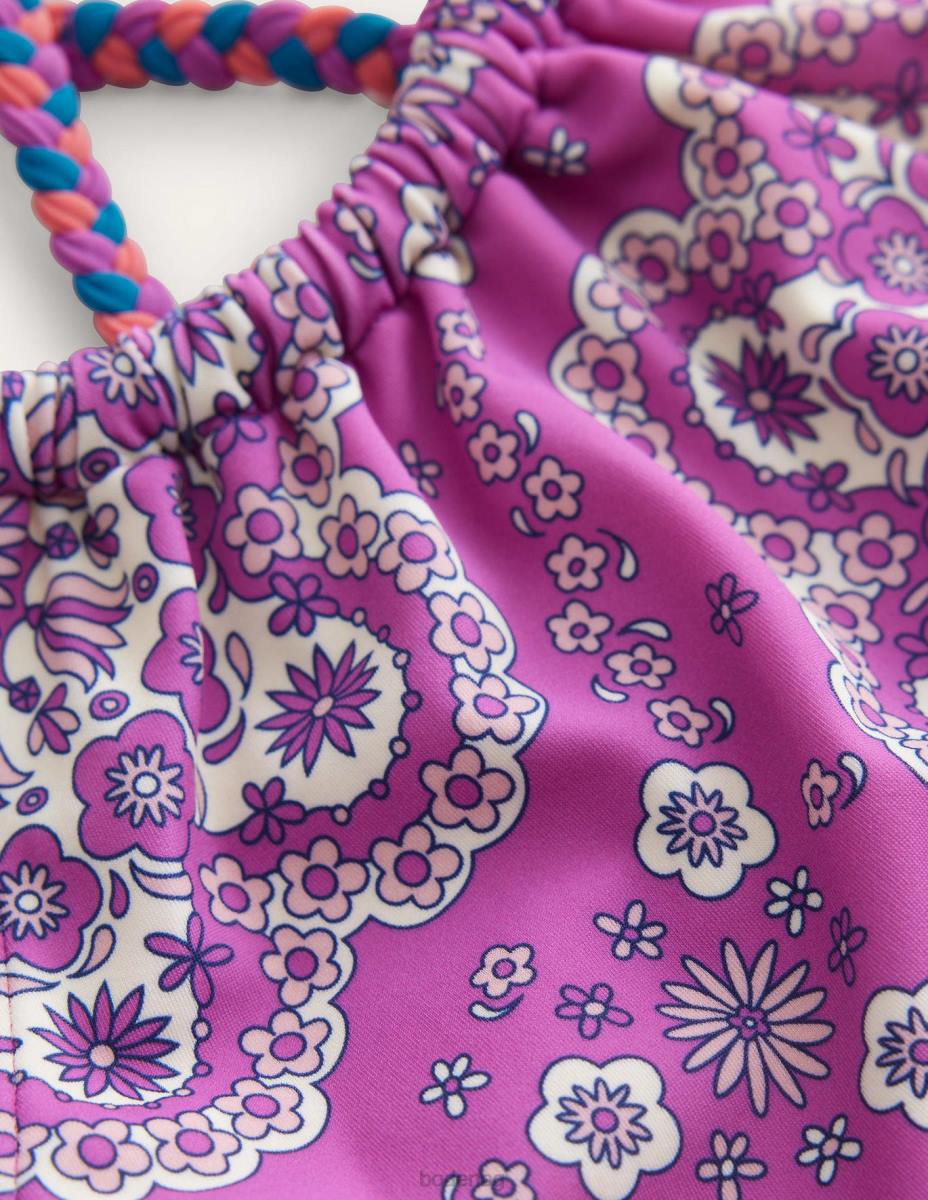 облекло Boden бикини с примка назад лъчиста орхидея замаяна маргаритка момичета LL682756